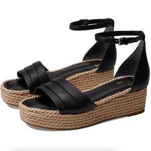 Franco Sarto Sandals Via Black Leather